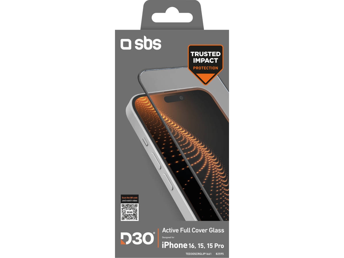 Pelicula de Vidro SBS iPhone 16 / iPhone 15 / iPhone 15 Pro
