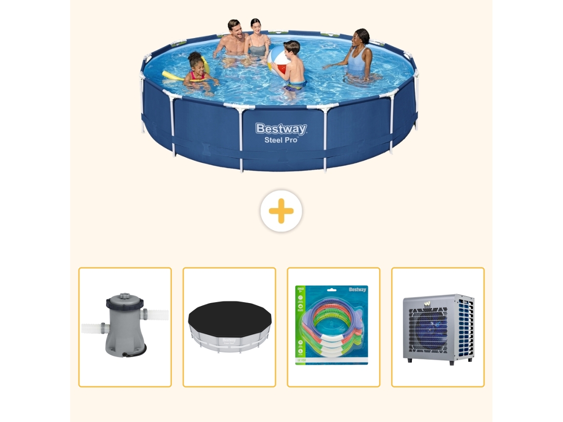 Bestway Piscina Bestway Steel Pro Redonda - 396x84 Cm - 5-peças S338