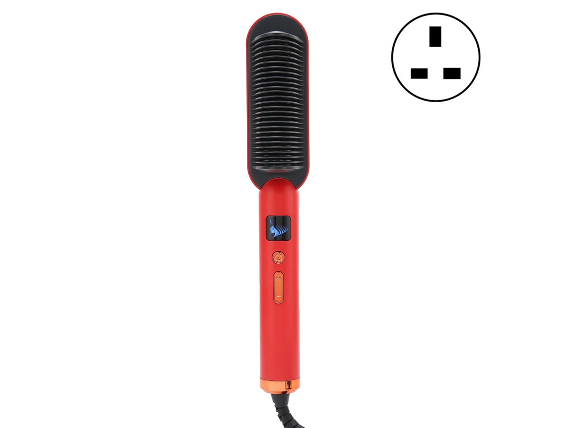 Pente de alisar cabelo com íons negativos anti caldeira estilo profissional para casa e salão S/MARCA