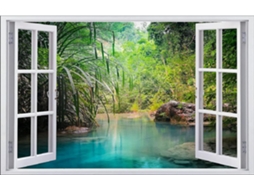 Adesivos Adesivos Efeito 3d Adesivo Rio Adesivo Decoração Murale Quarto E Sala 55x83cm