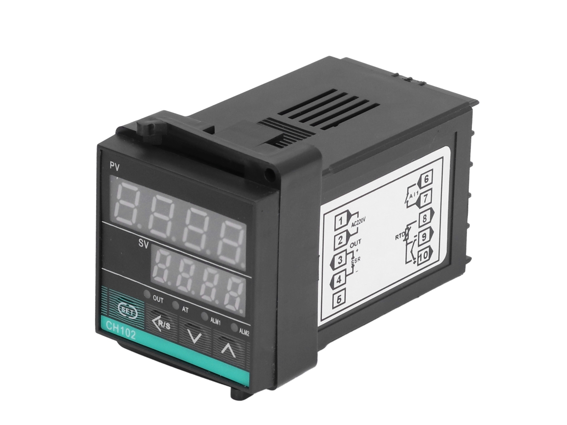 Controlador De Temperatura Pid Inteligente Ajustável Termostato Ac220v 0‑400℃