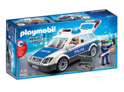 PLAYMOBIL: Carro da Polícia Com Luzes e Som (Idade mínima: 4)