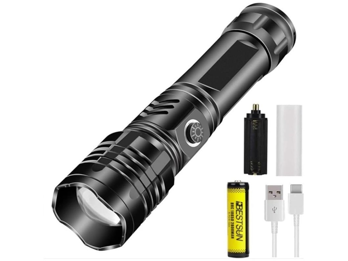 2026 lanterna Led Xhp50 5000 Lúmenes Recargable Usb Impermeable Ajustable 5 Modos para Camping Senderismo