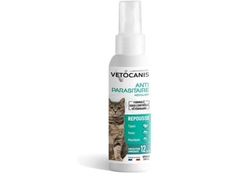 Vetocanis Anti-Tick Spray Tratamento Antiparasitário para Gatos