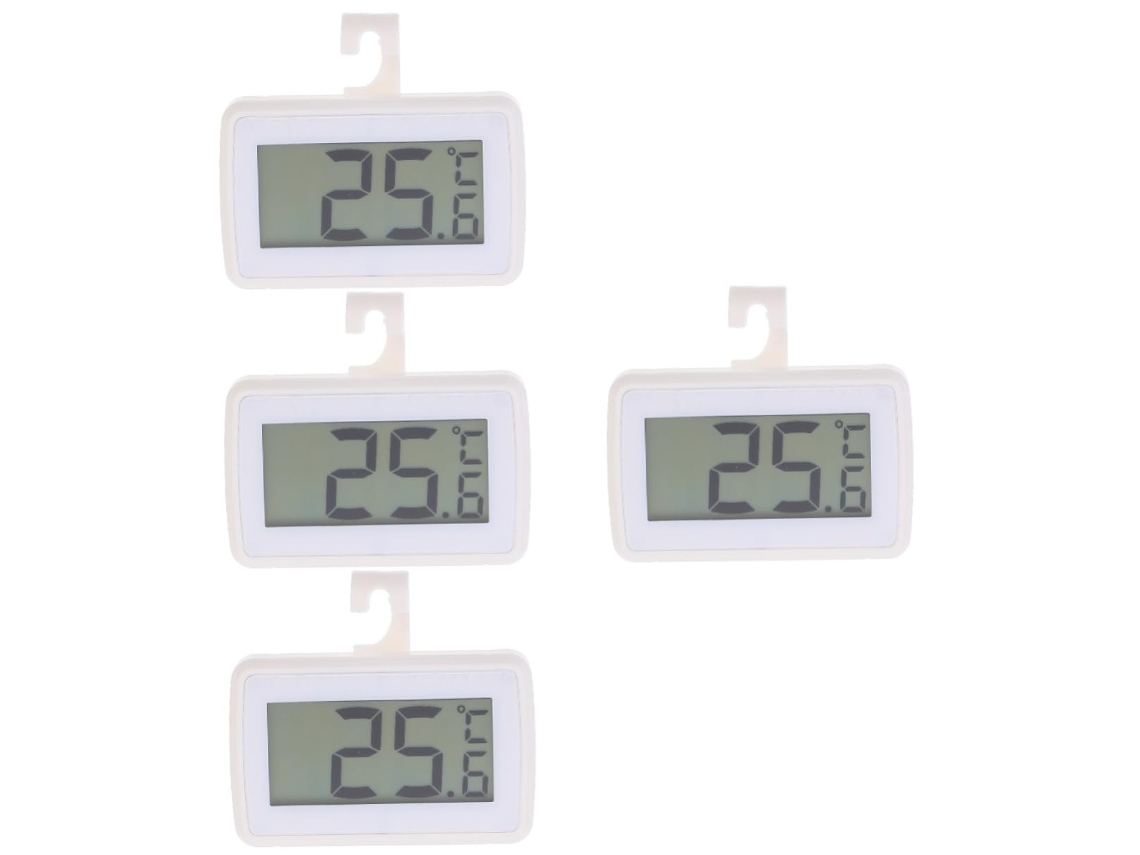 Conjunto De 4 Termômetros Portáteis Alta Precisão Ciieeo Para Refrigeração E Congelamento, Fáceis De Usar Com Modos