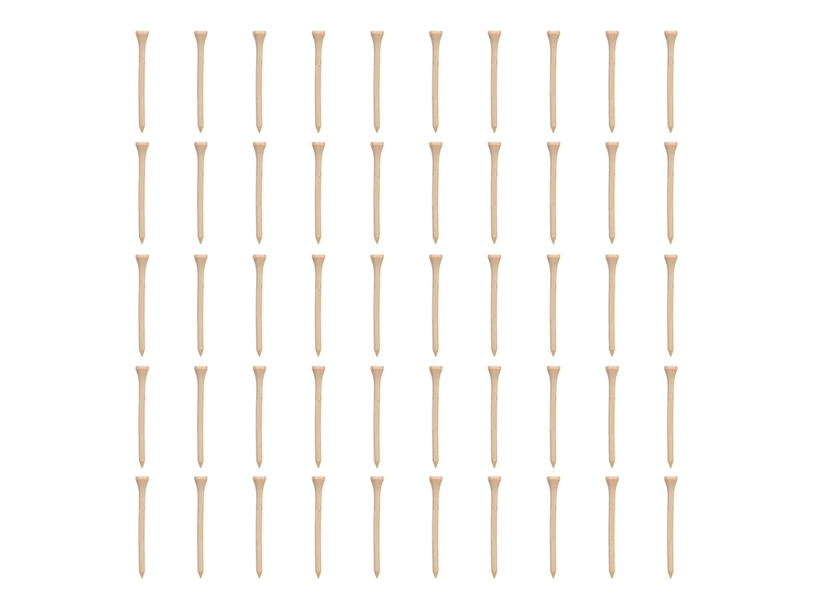 Pacote Com 50 Tees De Golfe Resistente Em Madeira De 83mm Para Acessórios De Golfe Aquaforge