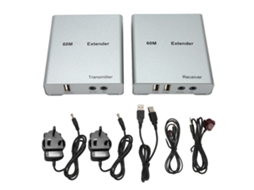 extensor Kvm Usb Hd Multimedia Interface com Cat5e/6 1080p Controle Mouse Teclado 60m Plug Uk