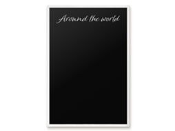 Magnetic Board Around The World For The Living Room Espelharte (40x60 Cm)