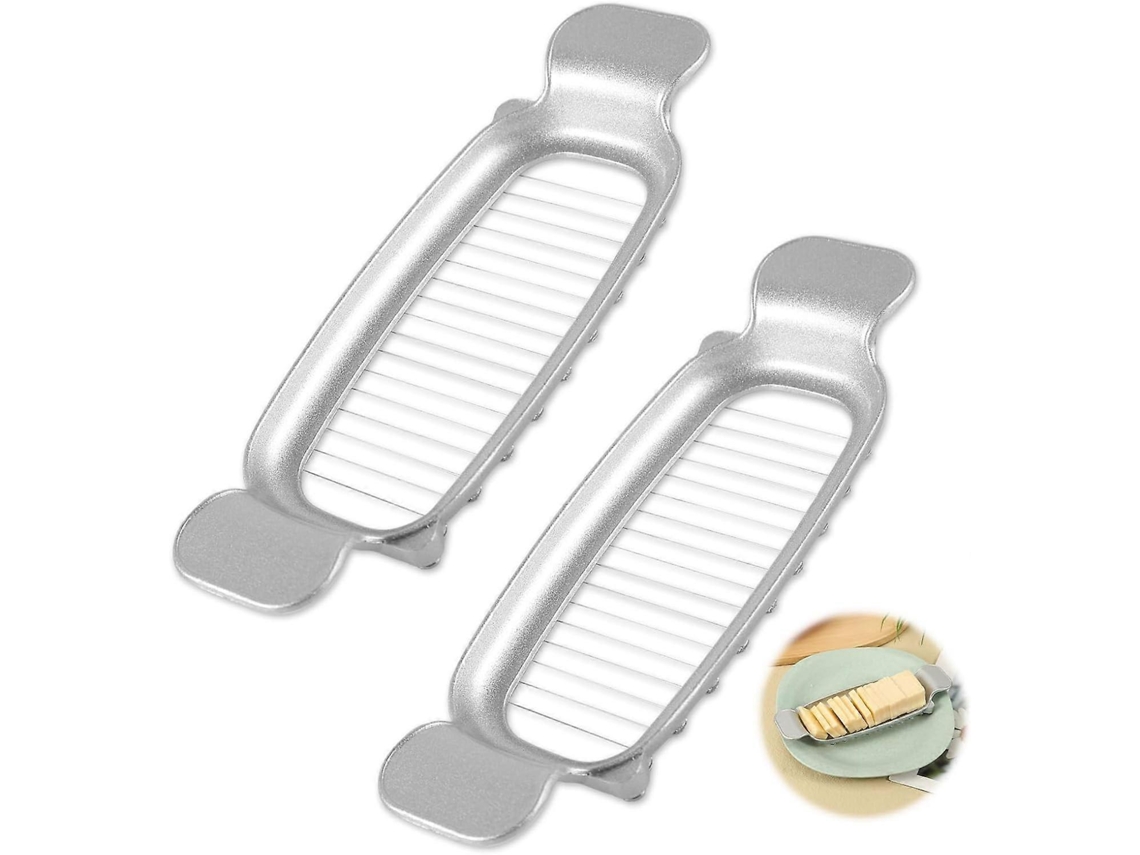 2 Fatiadores De Queijo De Aço Inoxidável, Cortador Manual De Manteiga. Everley891