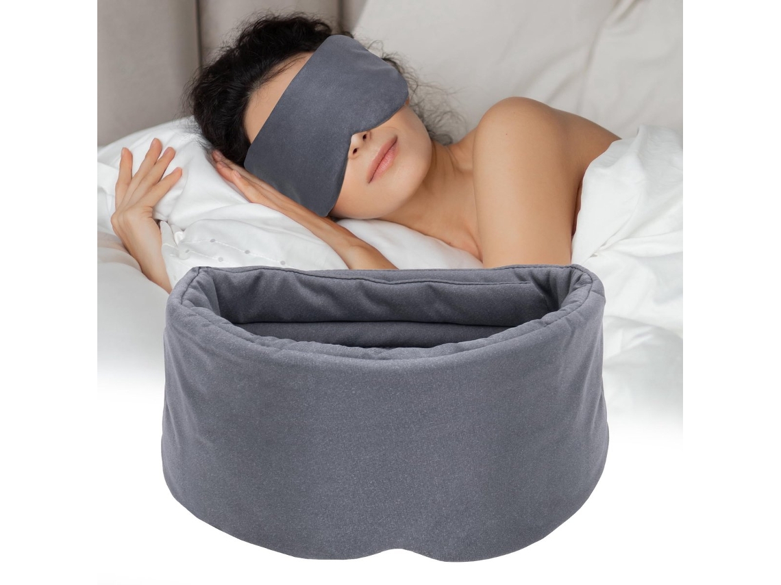 Máscara de Dormir Supermacia e Confortável para Trabalho em Turnos, Protetores Nasais, Bloqueio Total da Luz AQUAFORGE