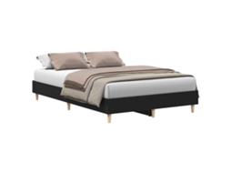 Estrutura da Cama Carvalho Preto 193 X 138 X 25 Cm MAISON EXCLUSIVE
