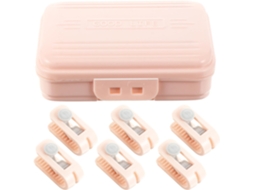 Conjunto De 6 Prendedores Lençol Rosa, Clipes De Plástico Em Formato Agulha, Marcadores Para Fixar Os Lençóis E Evitar