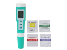 Medidor de Qualidade da Água pH Tester IP67 com Tela Grande, Compensação de Temperatura, 10 em 1 | S/MARCA