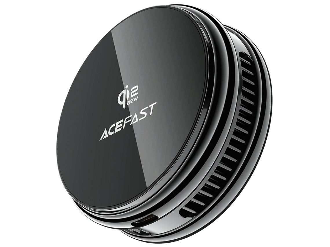Carregador Sem Fios Magnético Acefast E47 Qi2 25 W com refrigeração rápida para telefones e jogos preto | S/MARCA