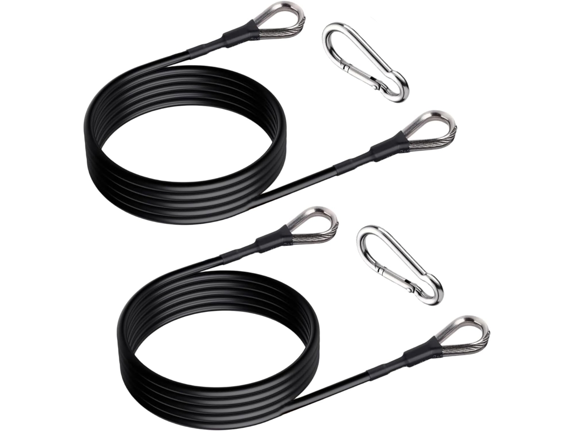 Cabo de Fitness, 2 Peças, Acessórios Yoga Ergonômicos e Duráveis, para Equipamentos Exercício - Treinamento
