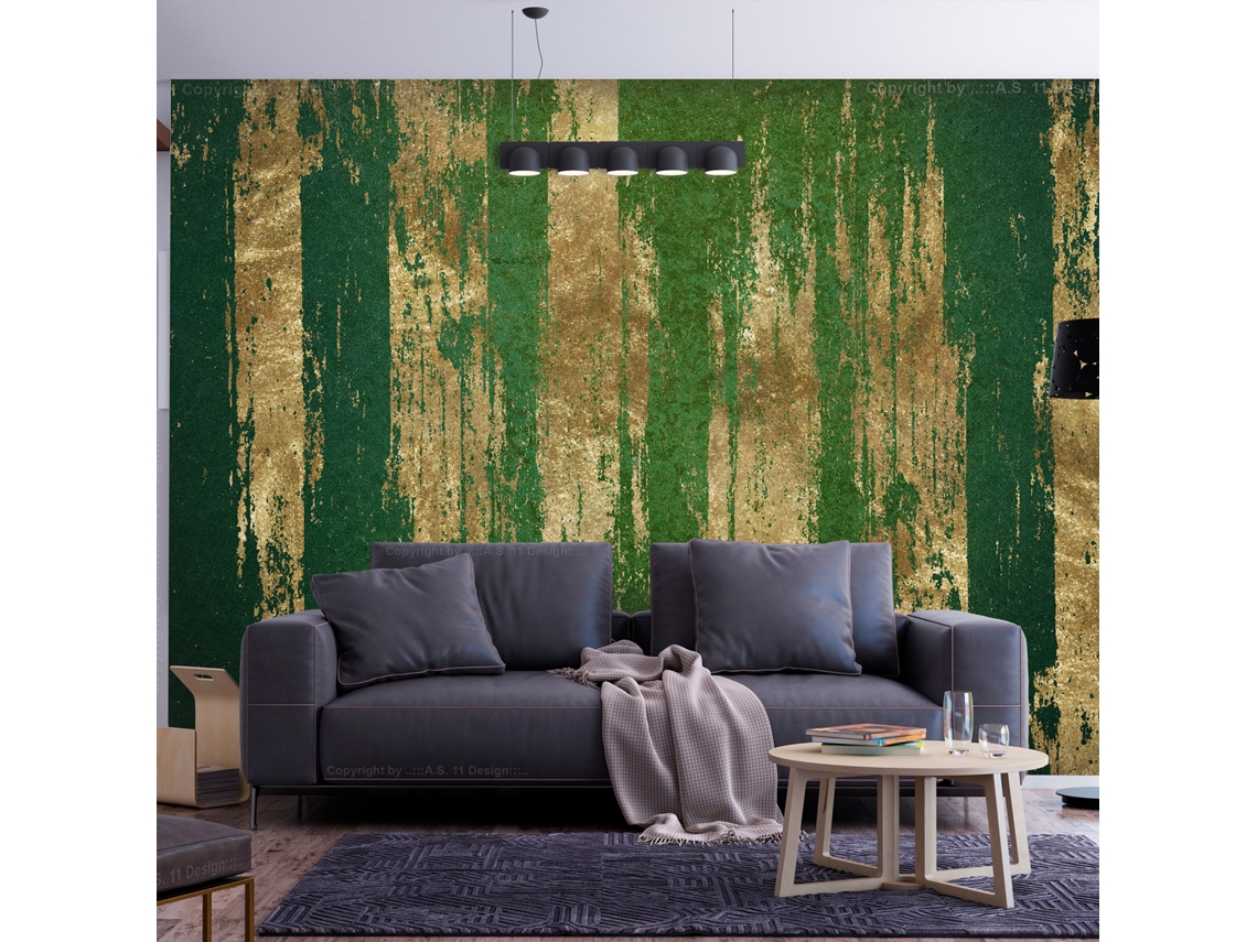Papel de Parede ARTGEIST Golden-Green Expression (200x140)