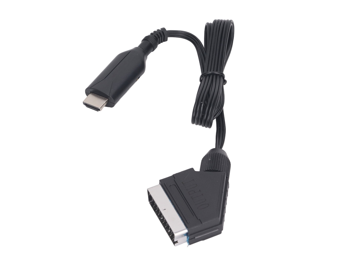 Primerox conversor Hd para Scart Interface Multimídia 480i 576i Plug And Play para Tv Crt Vhs Dvd
