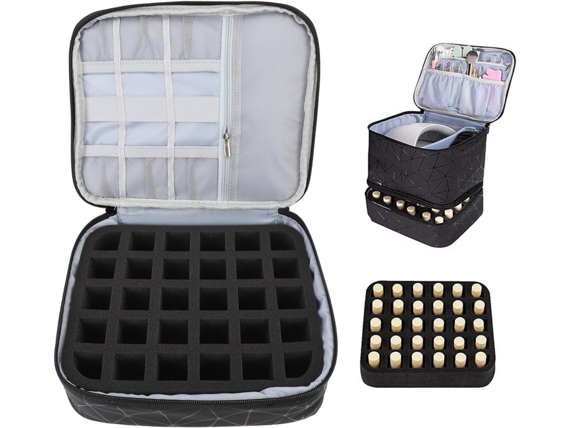 Estojo para esmaltes SFUSHOS, 30 frascos