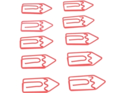 Clips de papel Haofy em formato de figura, de metal, com 100 unidades, para arquivamento de documentos.