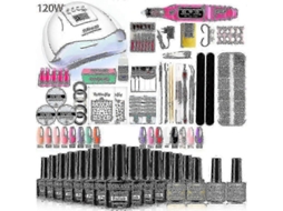 Kit De Manicure Profissional Com Lâmpada Uv De 120w/54w E Broca Para Todos Os Tipos De Esmaltes Em Gel. Ly Ebike