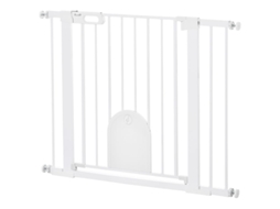 Portão Ajustável Pets Porta Pequena Aço Branco