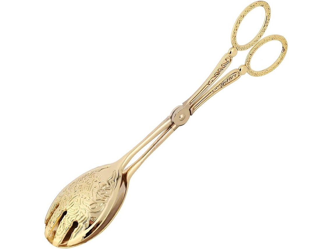 Pinça De Cozinha Prática Para Churrasco Ponta Prateada