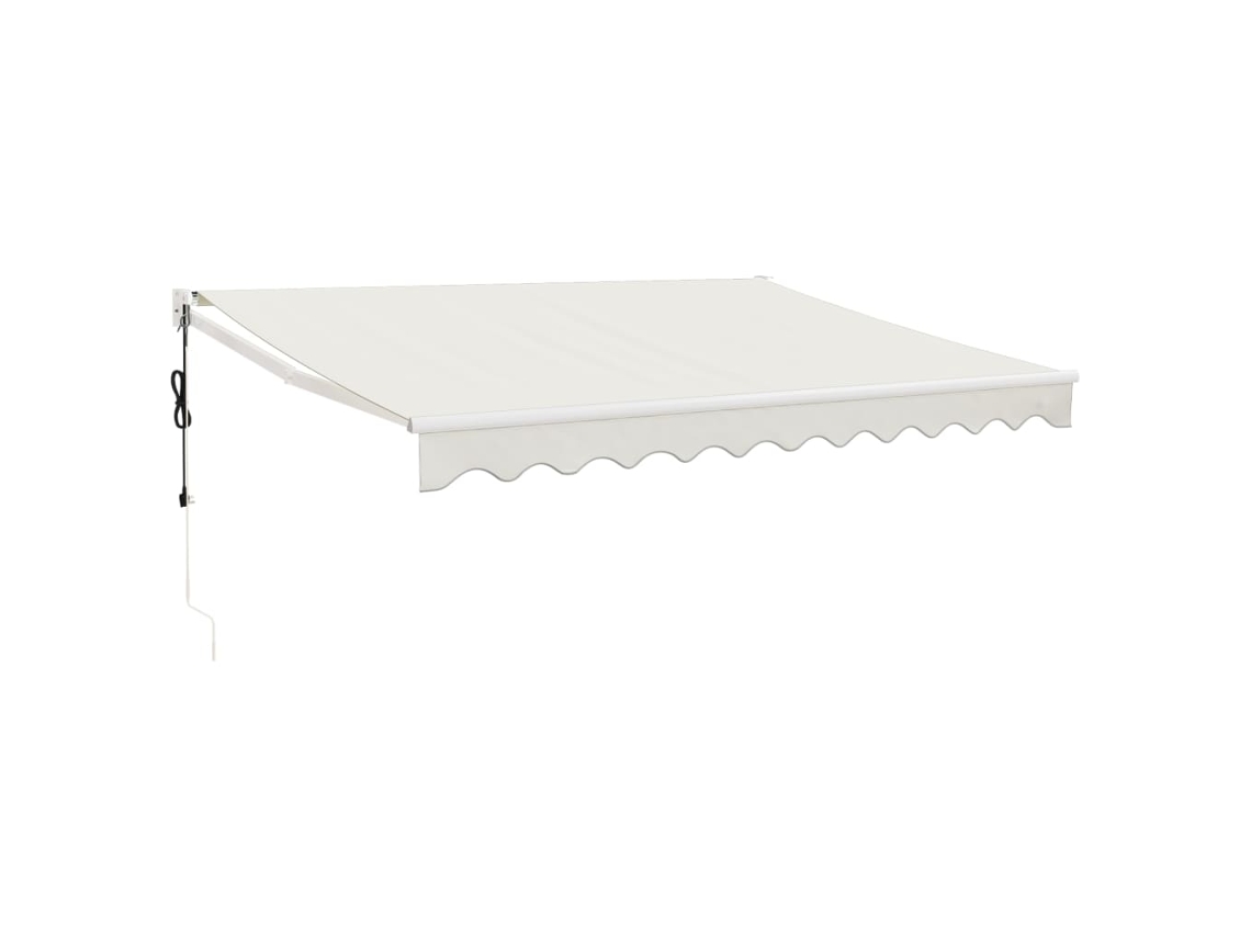 Automatic Retractable Awning, Automatic Retractable Awnings Vidaxl Creme Tecido (3 X 2.5 M)