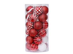 30 Peças De Bolas De Natal Mistas De 6 Cm, Enfeite De Árvore De Natal, Decoração De Casa De Natal Olysi Shop