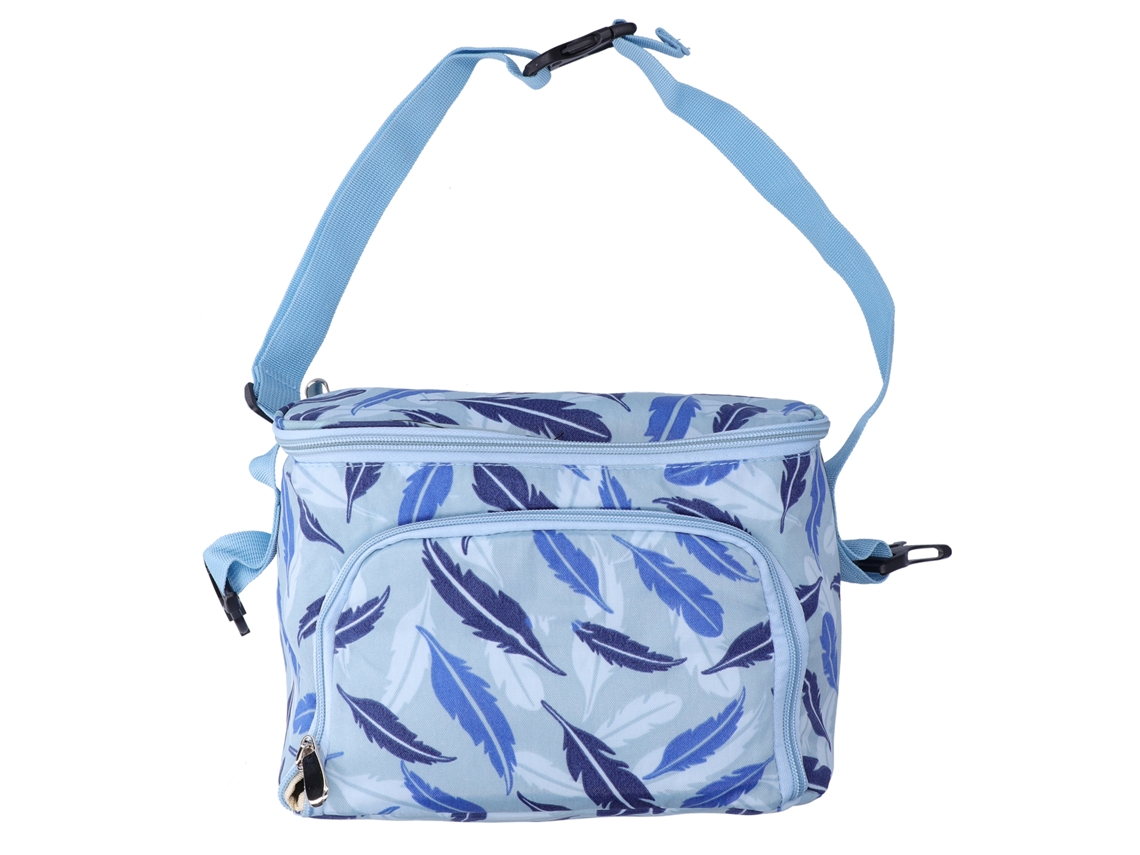 Mali bolsa de Fraldas Multifuncional Isolada Impermeável para Mamadeira e Bebê Azul