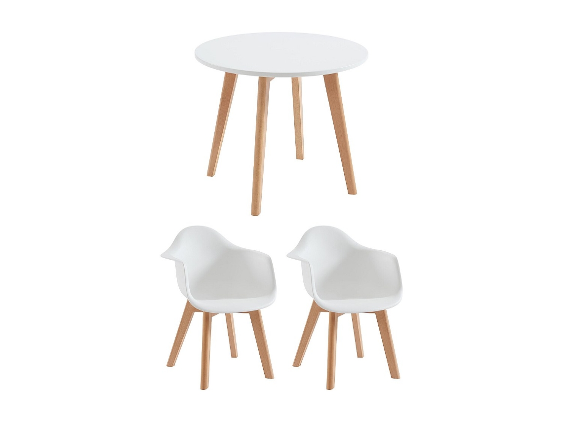 Conjunto Mesa E Cadeiras Louloune