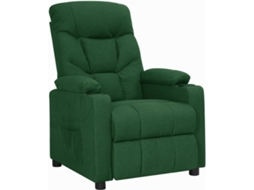 Recliner Chair, Recliner Chairs Vidaxl Verde Tecido