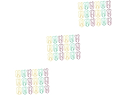 Conjunto Sewacc com 150 clipes metálicos coloridos para mesa e artesanato, prenda fotos e recados com firmeza.