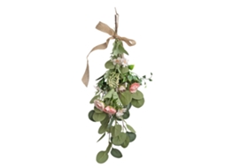 Decoração de parede pink rose em tecido de seda e plástico, 60cm LAXISCREED