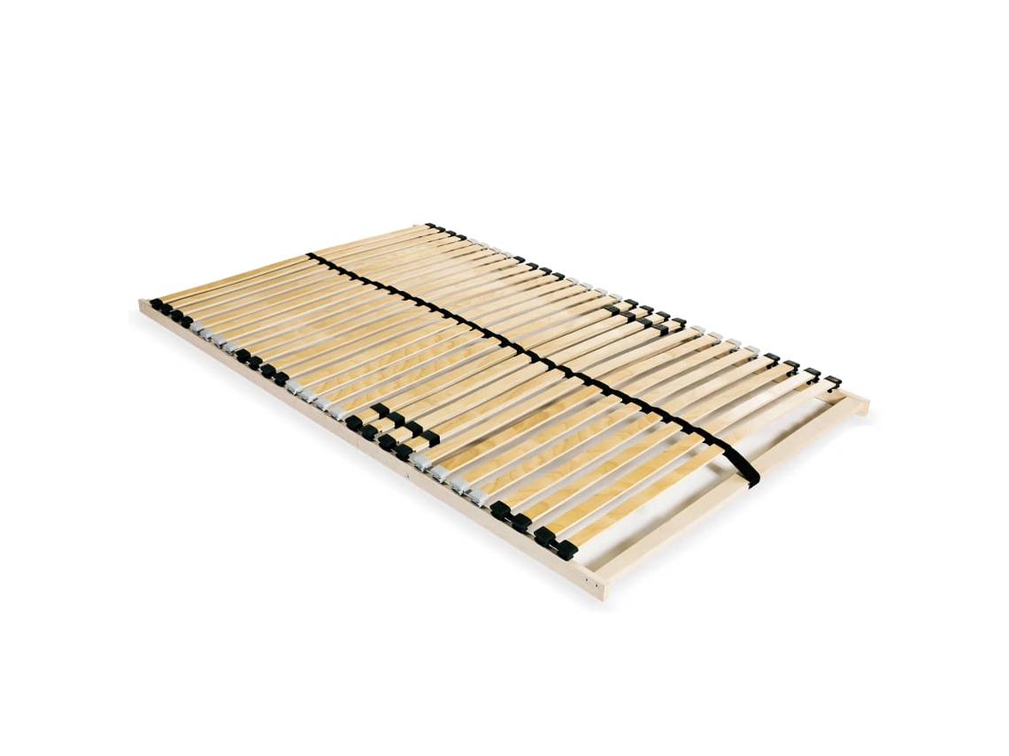 Vidaxl Estrado De Ripas Com 28 Ripas 7 Zonas 140x200 Cm