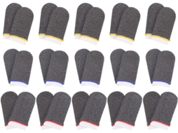 Conjunto De 30 Dedeiras Elásticas Fibra Prateada Com Absorção Suor Para Maior Conforto Durante Jogos Cor Aleatória