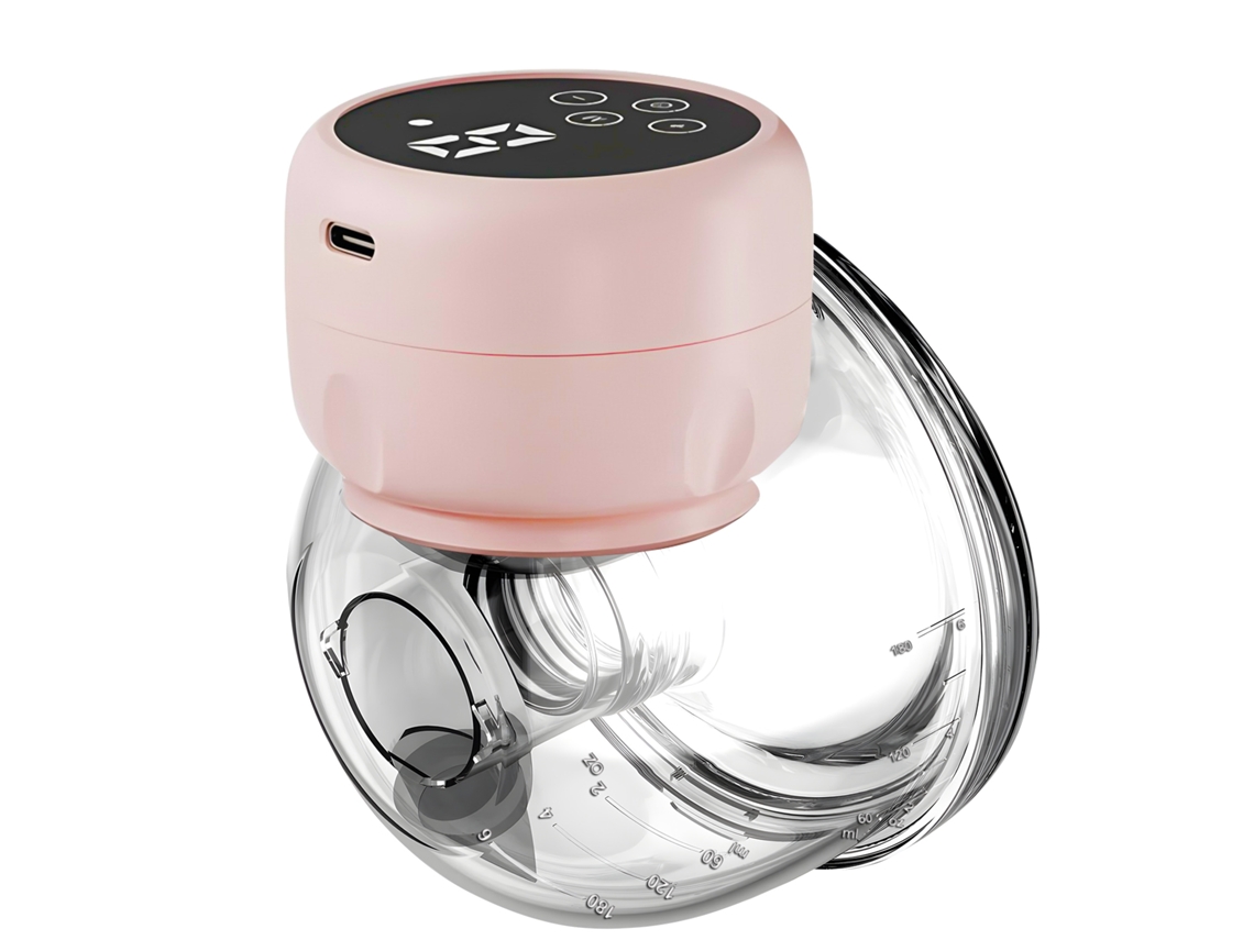 Bomba Tira leite Elétrica Portátil, com 4 Modos e 9 Velocidades, Recarregável Via Usb e com Visor Led. MDUG