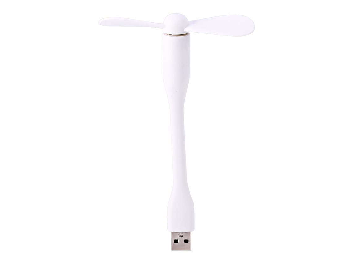 Laxiscreed Ventilador Usb Compacto Com Pescoço De Ganso Flexível, Branco
