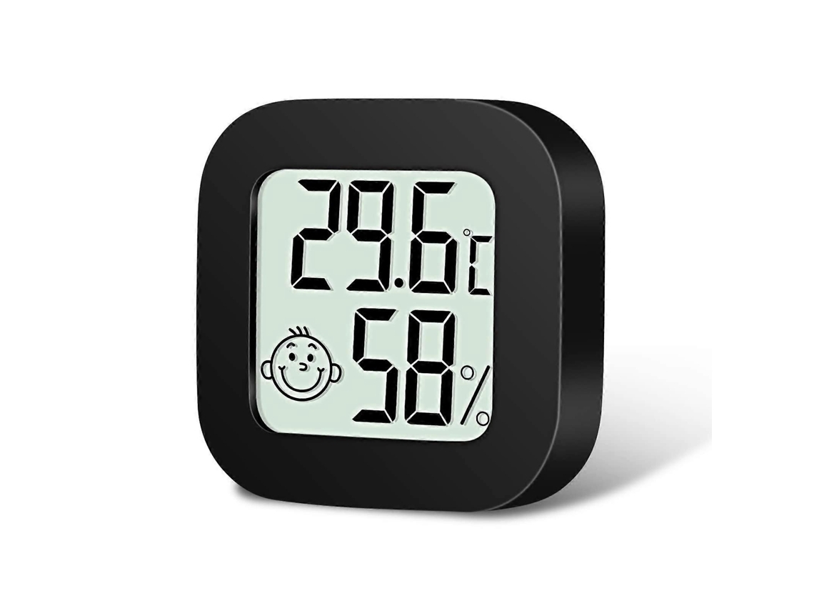 Termômetro E Higrômetro De Ambiente (1 Unidade), Mini Medidor Digital De Temperatura E Umidade, Higrômetro Preciso Com Visor Lcd Nítido E Ícones.