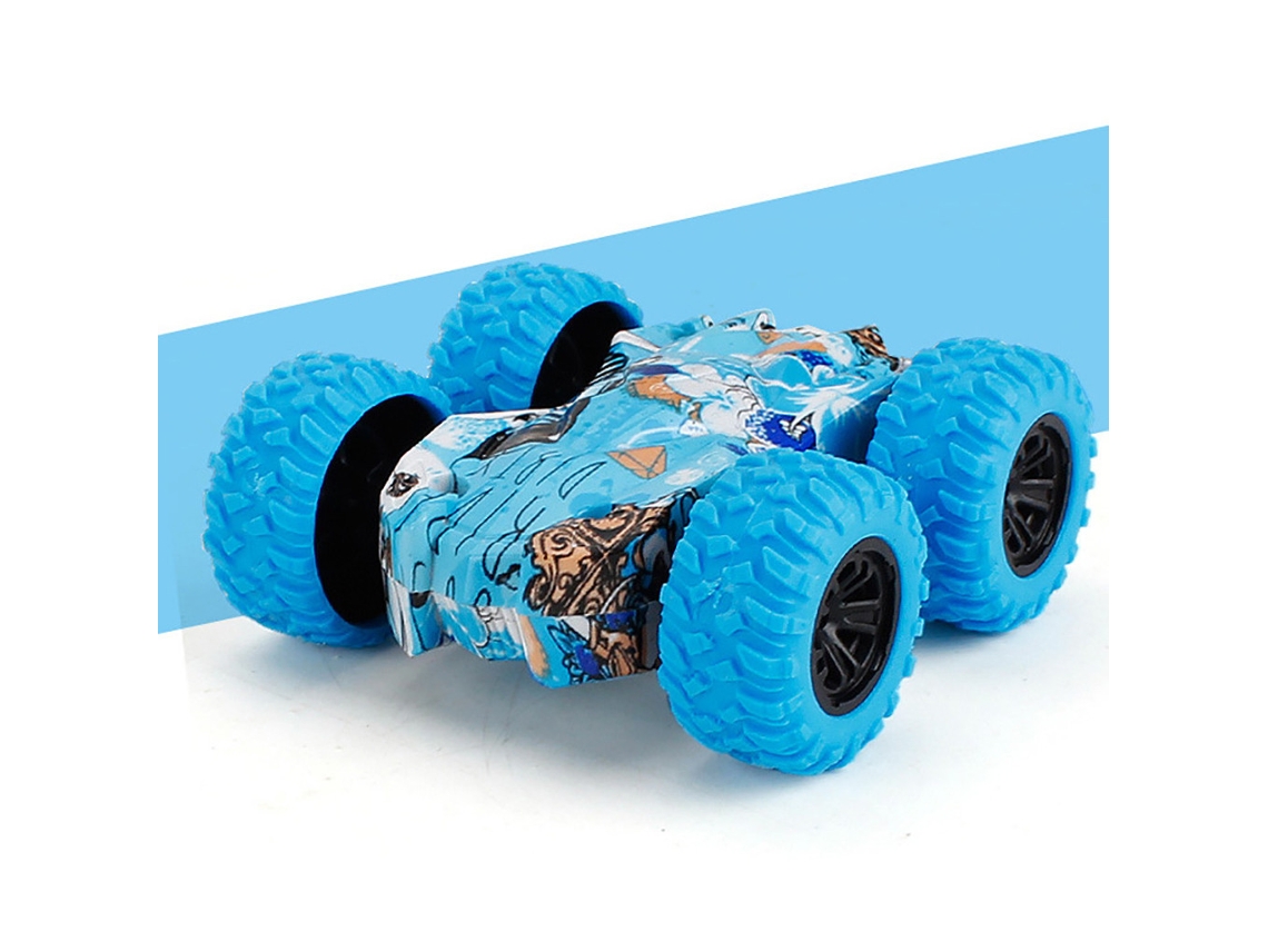 Carrinho Infantil de Brinquedo com Jato D'água de Inércia Dupla Face, Modelo de Carro Movido a Fricção. MDUG (azul)