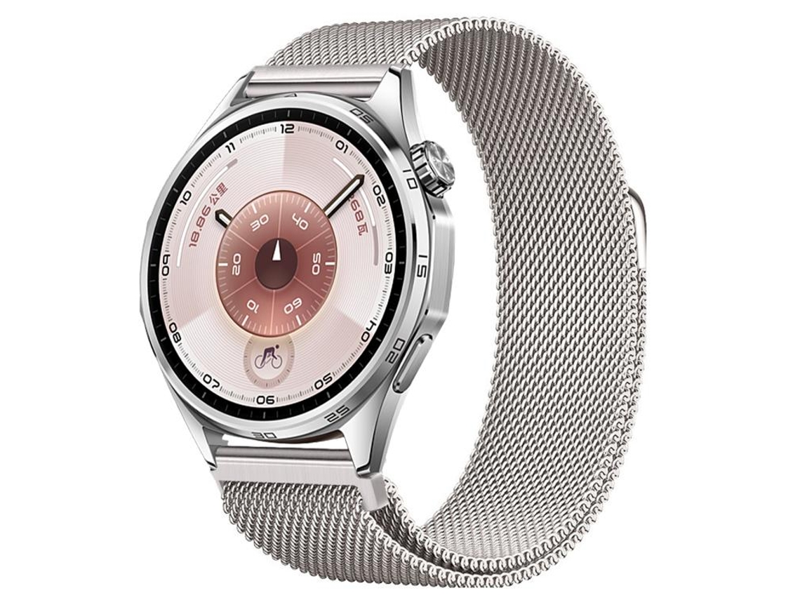Bracelete para Huawei Watch Gt 6 Aço Inoxidável Milanês Magnético Starlight XIAOMOYU (46mm)