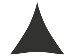 Vidaxl Para-sol Estilo Vela Tecido Oxford Triangular 5x7x7 M Antracite