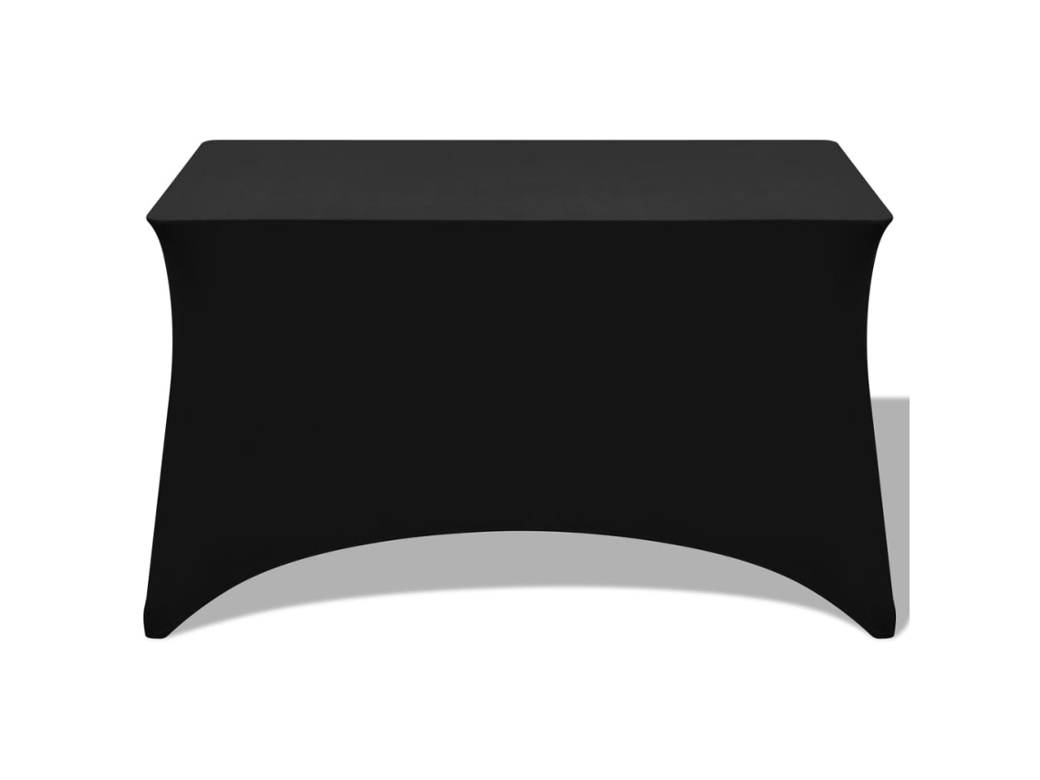 Maison Exclusive - Toalha de mesa extensível, 2 peças, 183x76x74 cm, preta