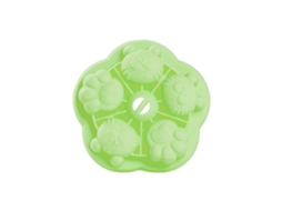 Molde De Silicone Em Formato De Cabeça E Pata De Tigre Verde Com Tampas Removíveis, Fácil De Limpar, Ideal Para Fazer Bolos E Mousses Em Casa.