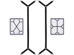 Lurelia Fivelas Para Lençol 2 Peças Ajustável Elástico Triângulo Resistente Sofá Metal Plástico Queen King Twin