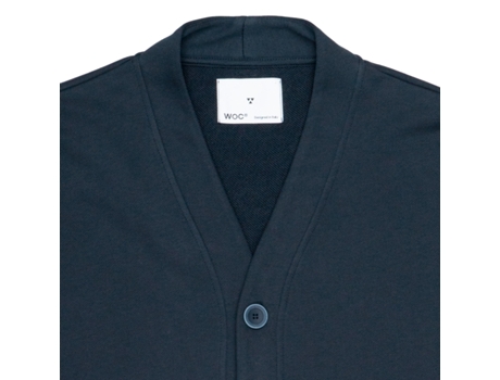 Cardigan De Homem Woc Algodão Azul (l)