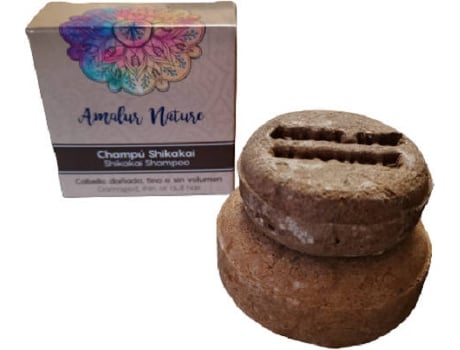 Champô Sólido AMALUR NATURE brilho e volume Shikakai (50 gr)