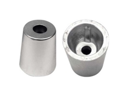 Cônico Ânodo Standard Zinc Prateado 45 Mmplastimo