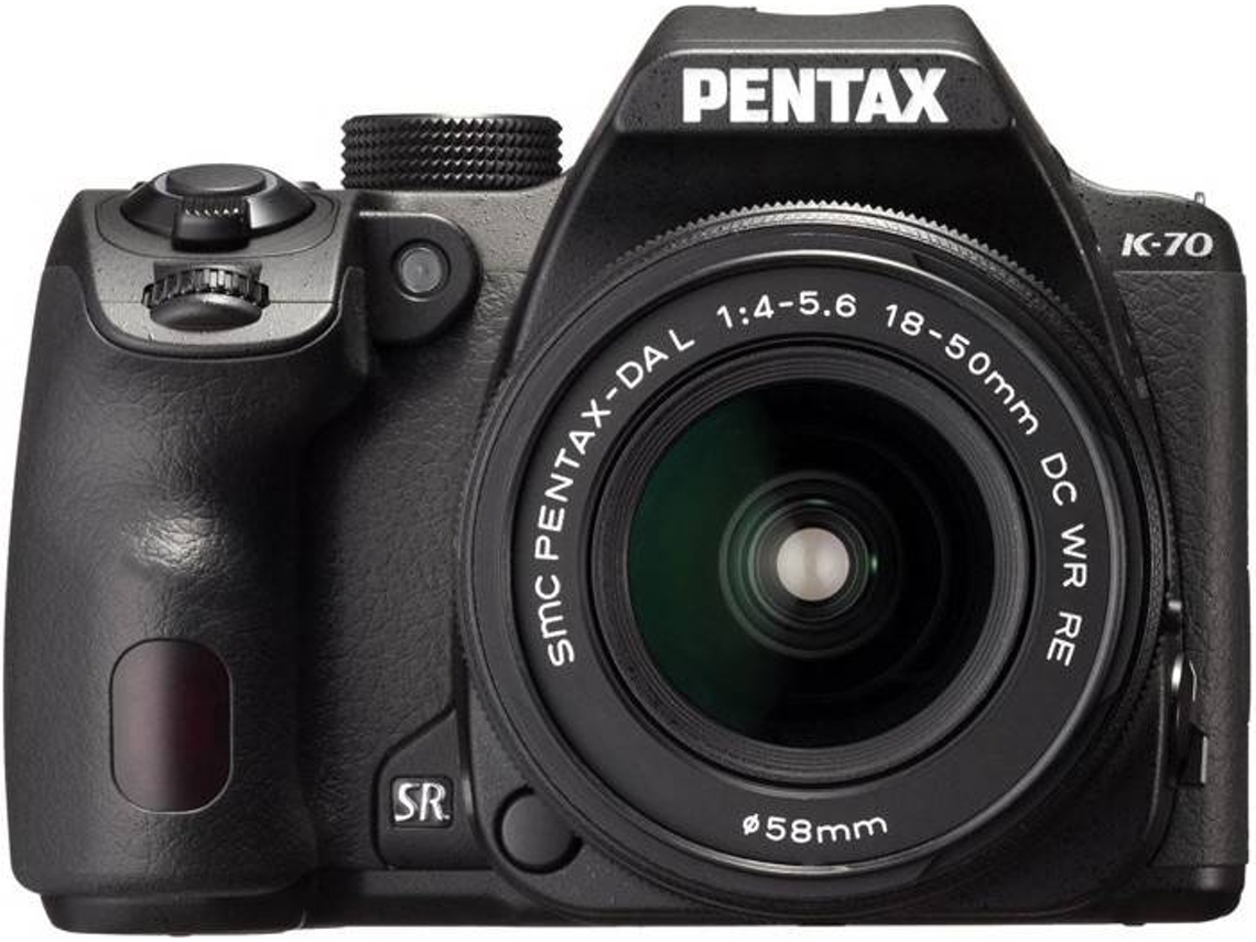 Kit Maquina Fotografica Reflex PENTAX K70 + 18-50 D-AL DC WR RE | Worten.pt