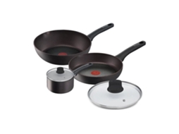 Conjunto Misto LAGOSTINA Cucina Eco Alumínio Preto 5 Peças (panela 18 Cm, Frigideiras 24/28 Cm)