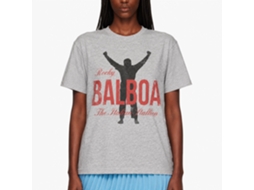 Rockinstone Rocky Movie Balboa Heather Gray Adult T-shirt Size:l